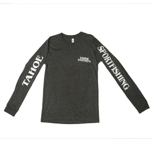 Athletic Gray Logo Long Sleeve T-Shirt - Front